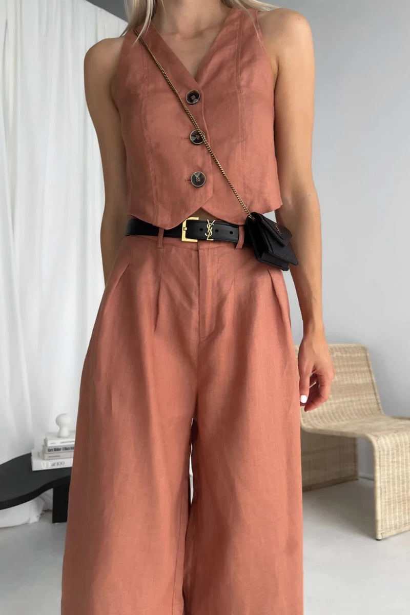 The Linen Vest by Barefoot Blonde