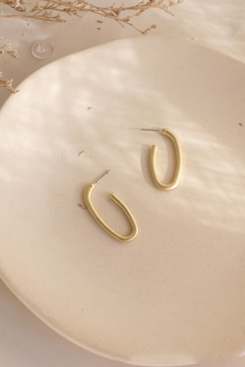 ROSALINE THE LABEL  CIANNA HOOP EARRINGS - GOLD