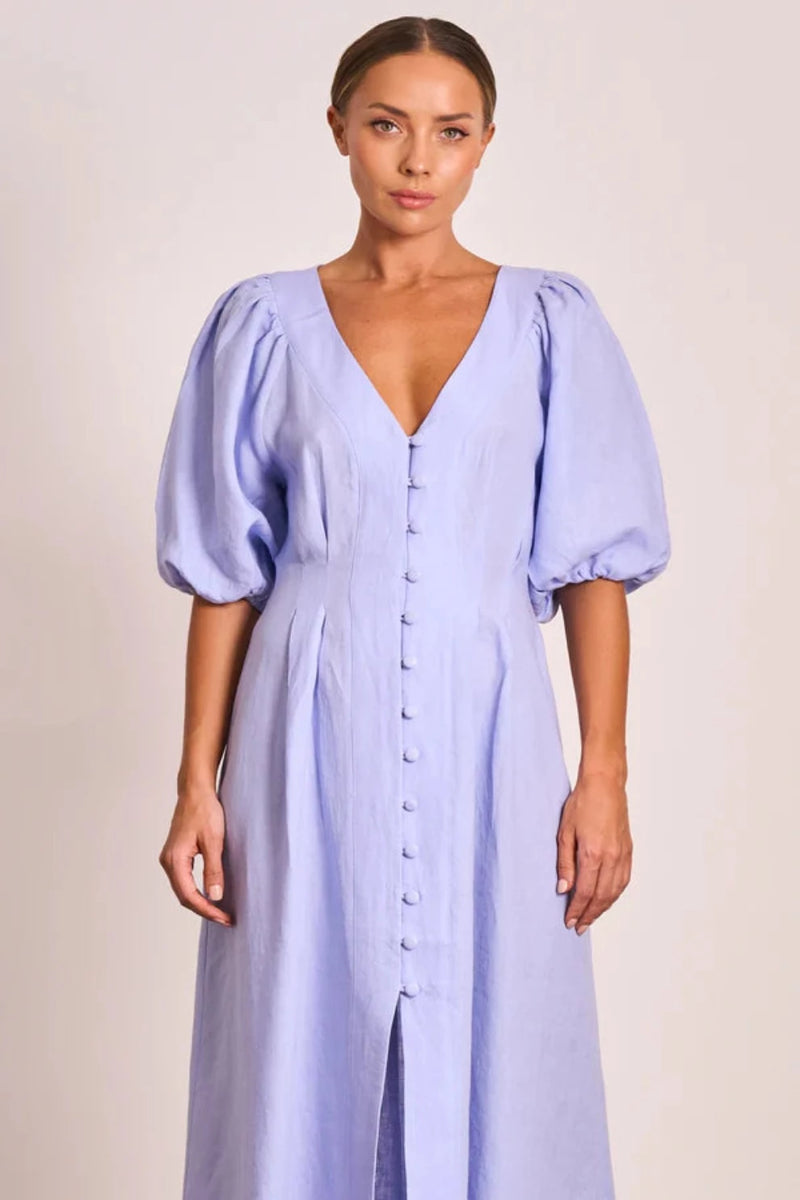 Meadows Button Midi - Jacaranda