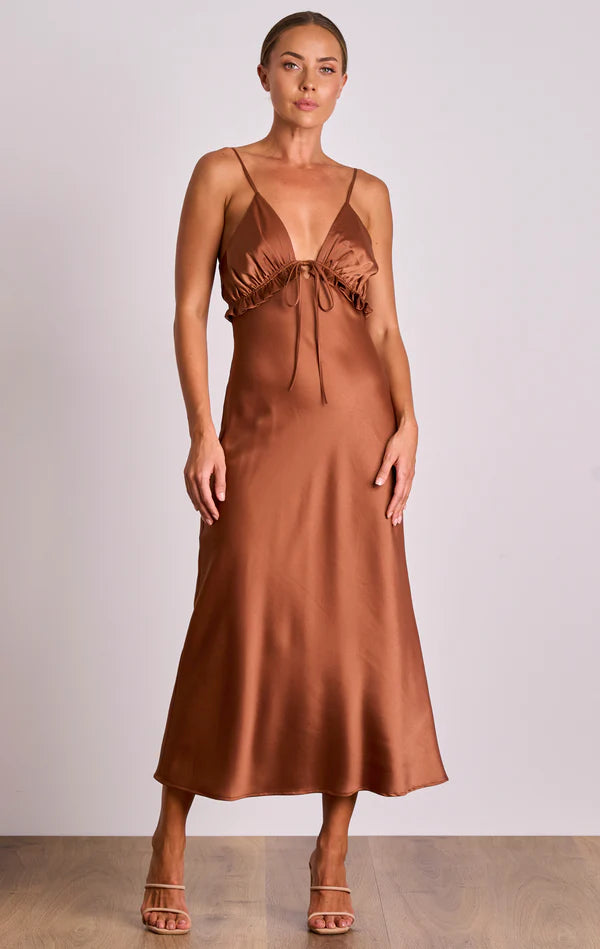 Mila Slip Midi - Spice