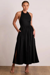 Joyride Halter Midi - Black