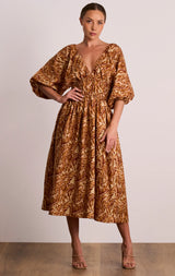 Frolic Sleeve Midi - Sundown