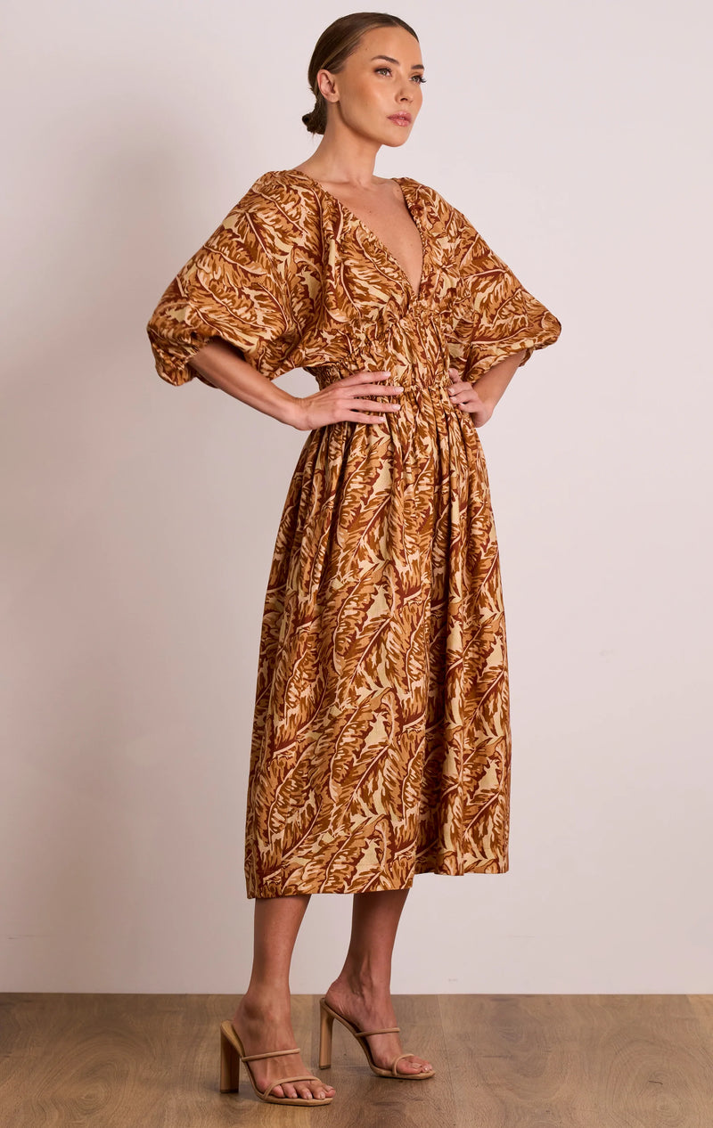 Frolic Sleeve Midi - Sundown