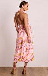 Sweet Nothings Halter Midi - Pink