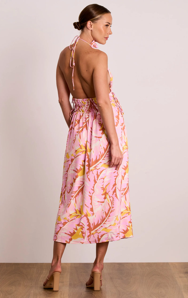 Sweet Nothings Halter Midi - Pink