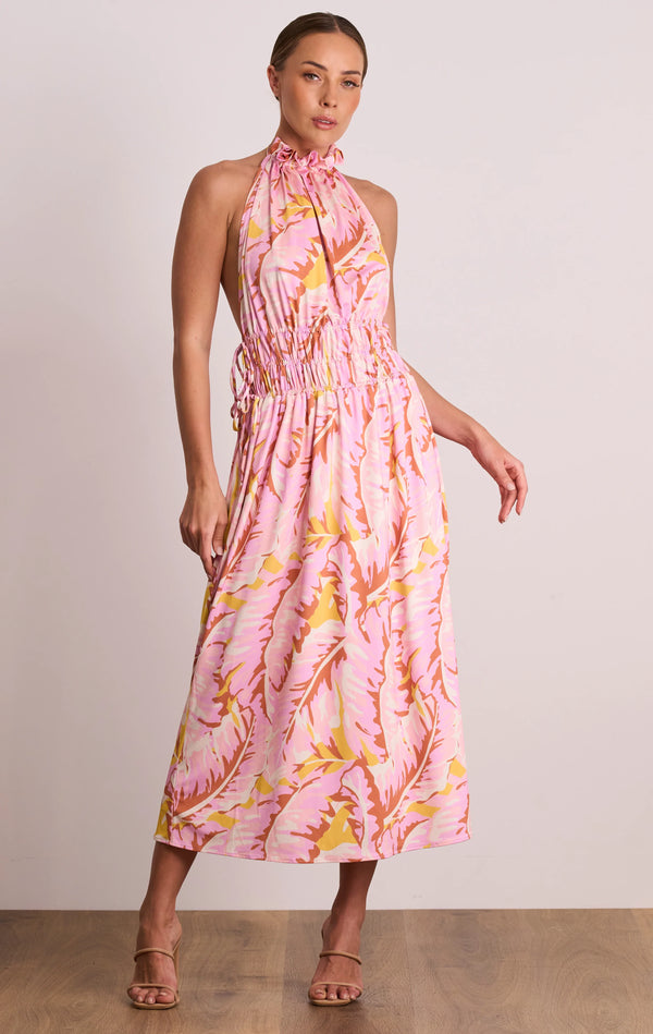Sweet Nothings Halter Midi - Pink