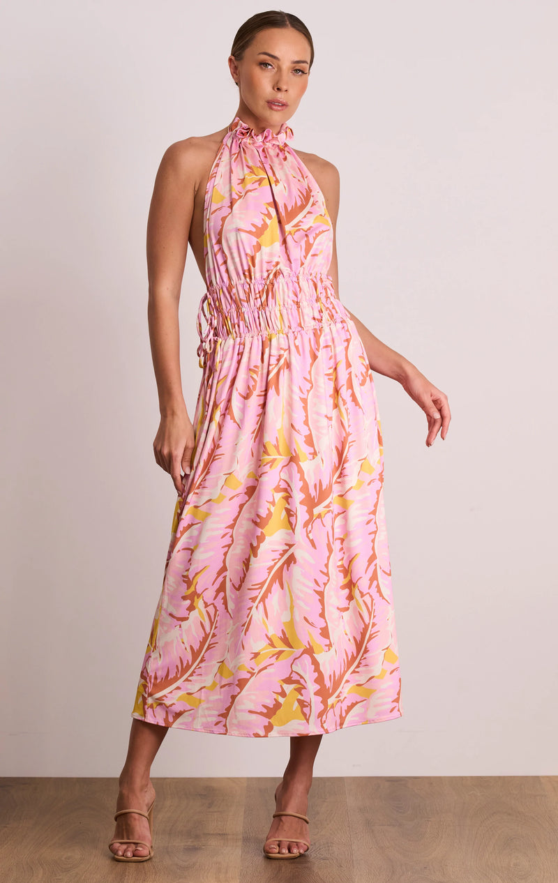 SALE - Sweet Nothings Halter Midi - Pink