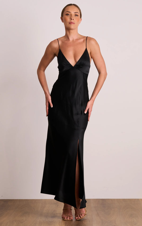Dreamland Slip Midi - Black