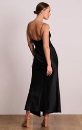 SALE - Dreamland Slip Midi - Black