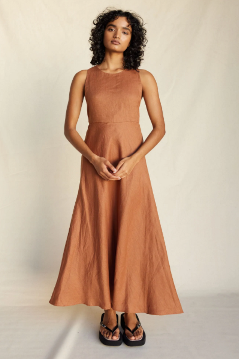 Zaina Maxi Dress - Cinnamon