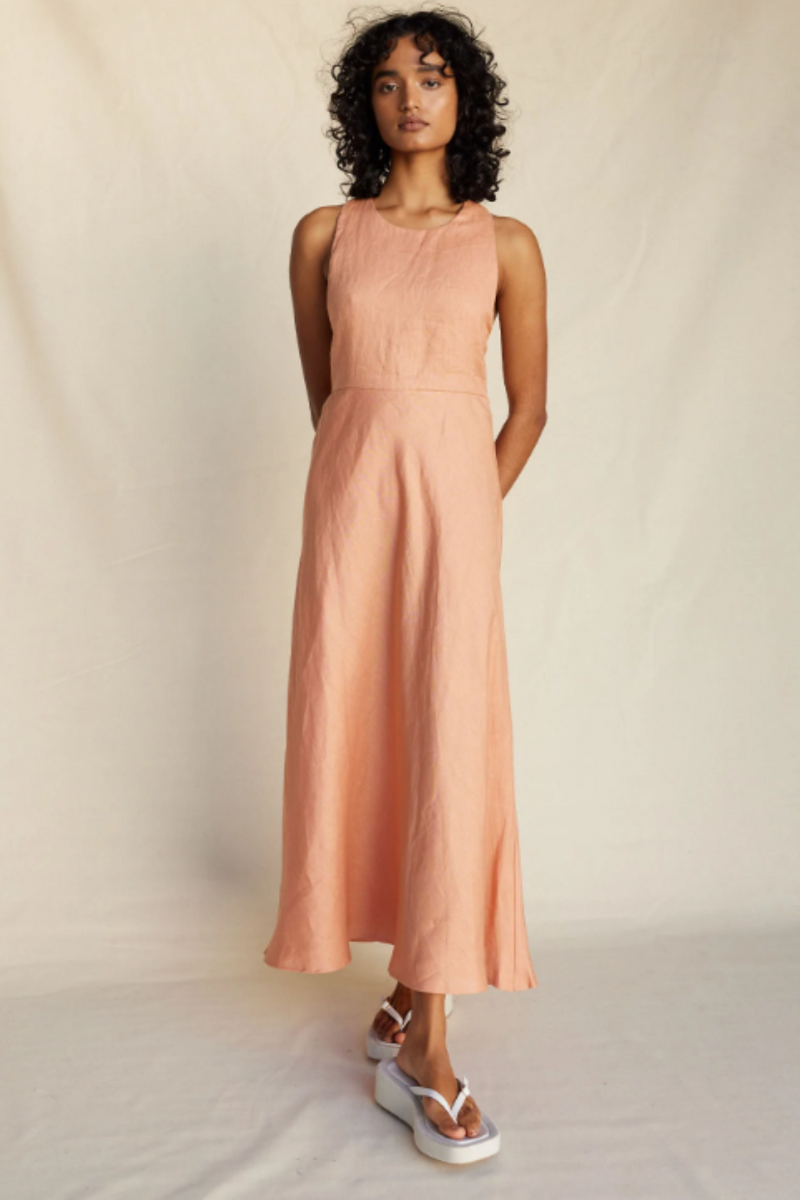 Zaina Maxi Dress - Apricot
