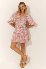 Daniella Alouette Mini Dress - Lilac Floral