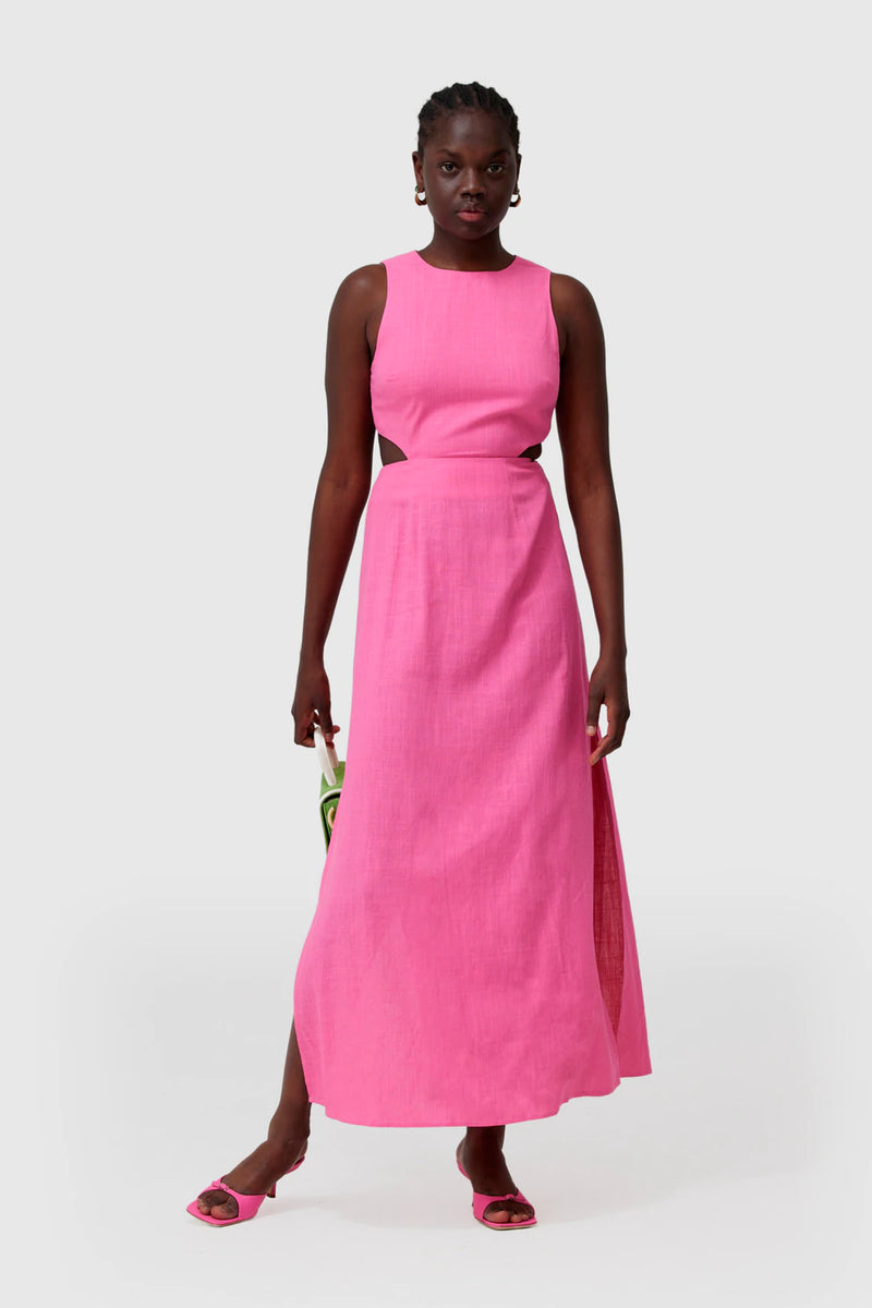 Audrey Cut Out Maxi Dress - Watermelon