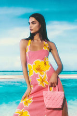 Waikiki Maxi Dress - Candy Hibiscus