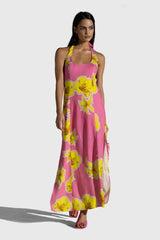 Waikiki Maxi Dress - Candy Hibiscus