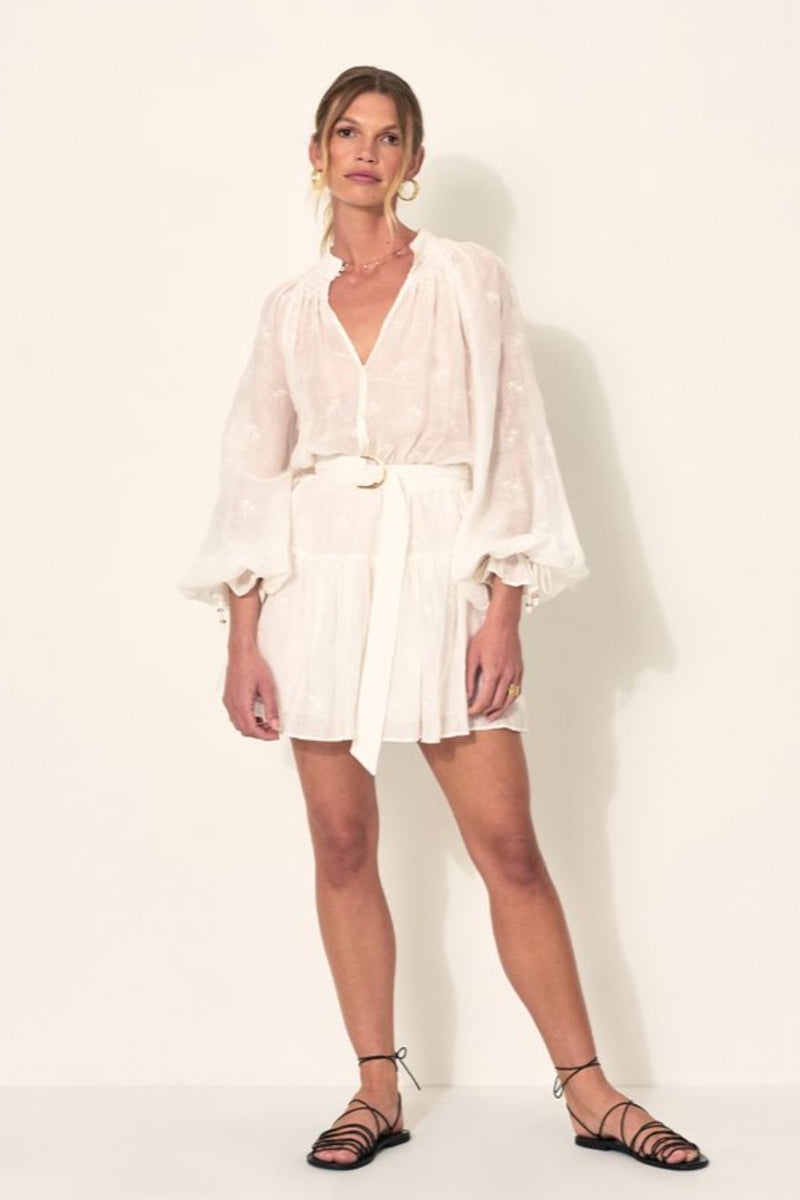 Rafaella Mini Dress - Palmera White
