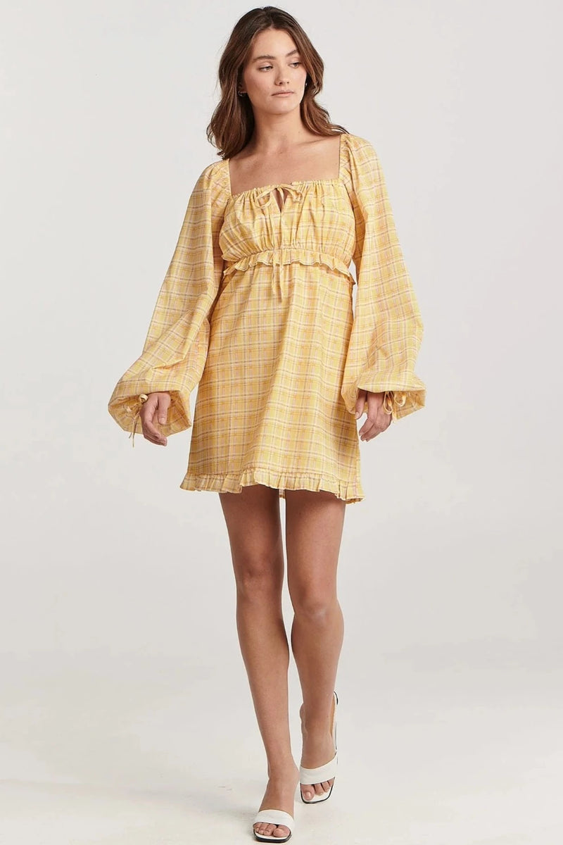 Elise Mini Dress - Artful Check