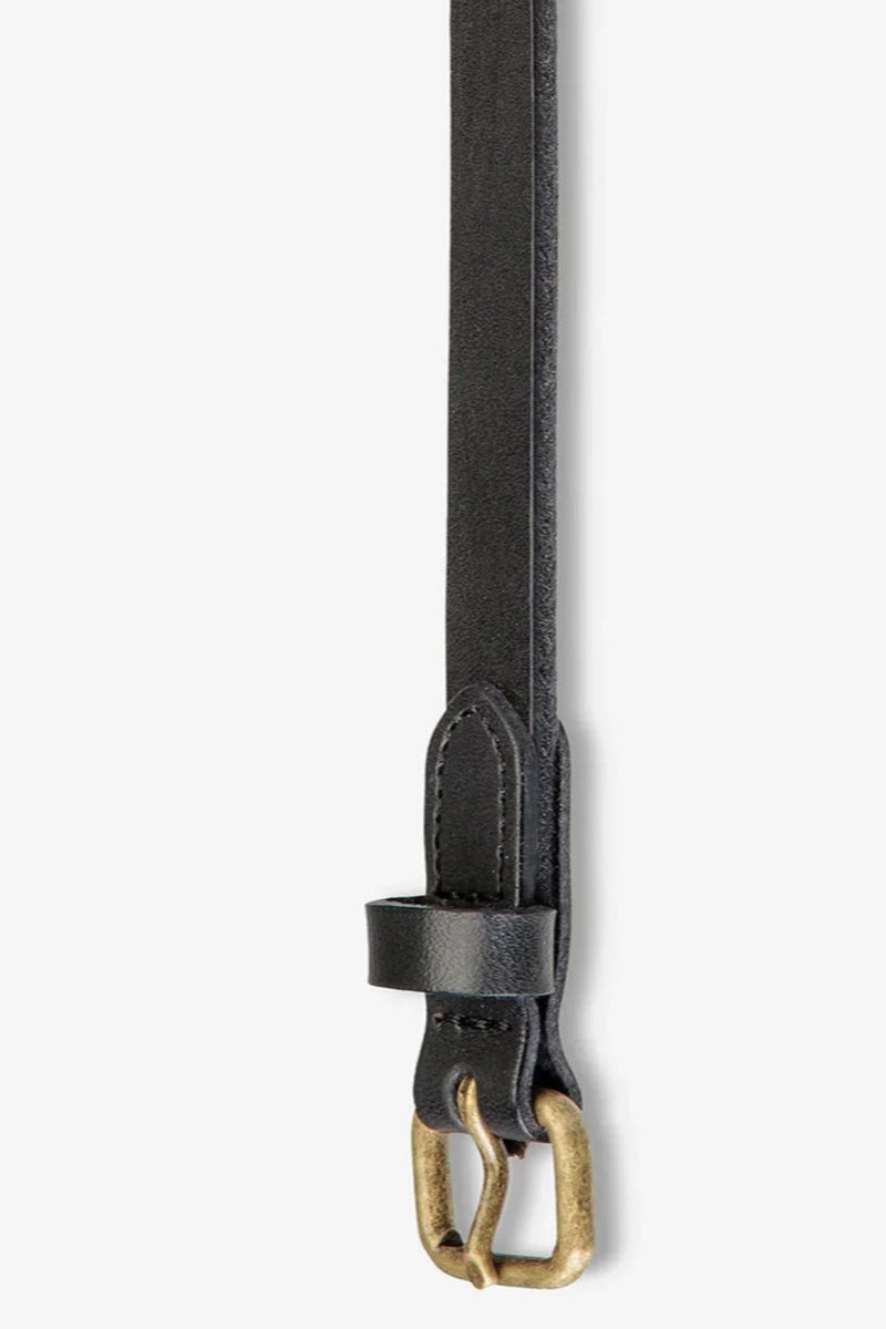 Only Lovers Left belt- Black Leather